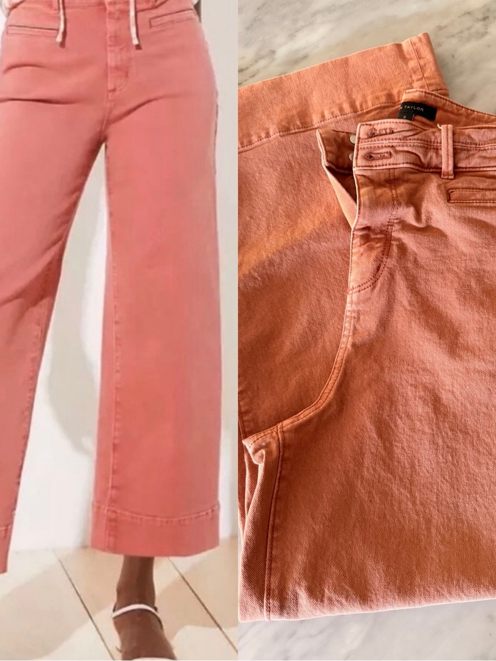 Ann Taylor High-Rise Wide Leg Jeans women’s size 10 the Loft